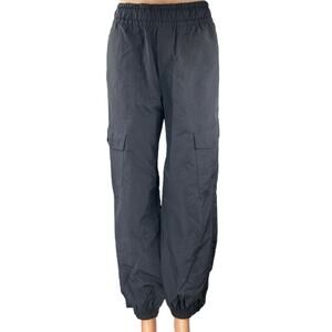 Old Navy Active Women's Blue Elastic Waist Windbreaker Cargo Jogger Pants Size S